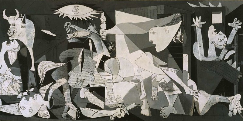 Pablo PICASSO, Guernica, 1937, huile sur toile, 349,31 x 776,61 cm, Musée de la Sofia Reina, Mardrid.