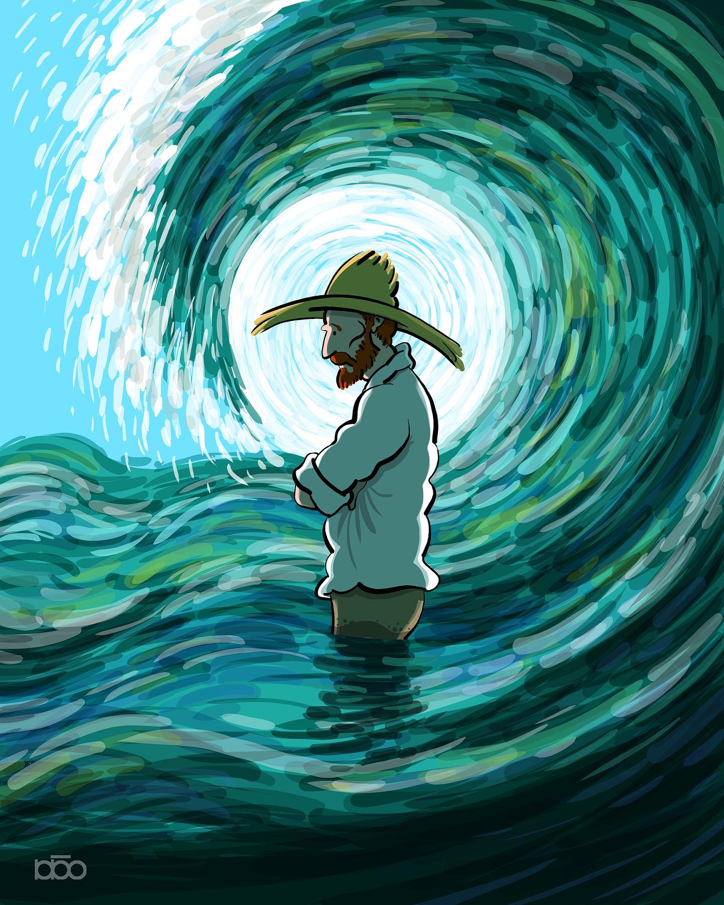 Van Gogh Illustrations by Alireza Karimi Moghaddam